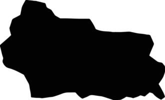 gabrovo Bulgaria silhouette carta geografica vettore