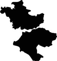 ditiki ellada Grecia silhouette carta geografica vettore