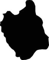 ganzourgou burkina faso silhouette carta geografica vettore
