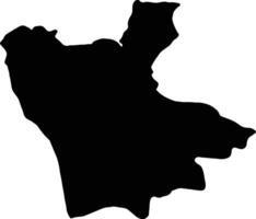 cosenza Italia silhouette carta geografica vettore