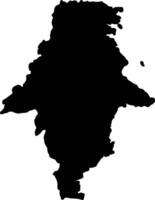 kalimantan timur Indonesia silhouette carta geografica vettore