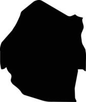 eswatini silhouette carta geografica vettore