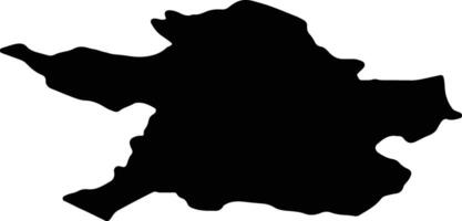 carne Irlanda silhouette carta geografica vettore