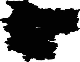 minsk bielorussia silhouette carta geografica vettore