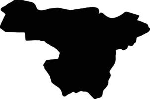 pichincha ecuador silhouette carta geografica vettore