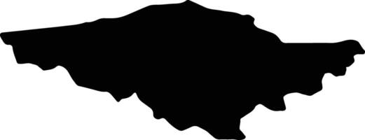 silistra Bulgaria silhouette carta geografica vettore