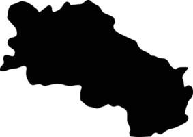 siena Italia silhouette carta geografica vettore