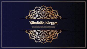 Ramadan kareem saluto carta sfondo vettore