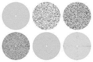 cerchi di diverso textures occhiali da sole di ciclo creativo simboli. vettore