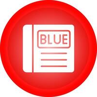 blu libro vettore icona