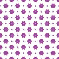 senza soluzione di continuità modello di rosa e viola fiori vettore