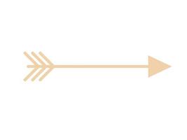 freccia d'oro boho vettore