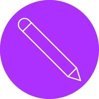 matita linea multicerchio icona vettore