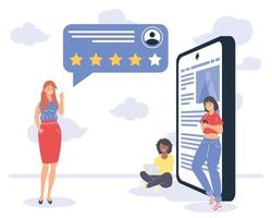 donne con feedback vettore