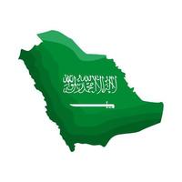 arabia saudita mappa vettore