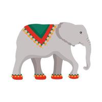animale elefante thailandese vettore