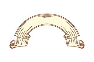 nastro di schizzo curva vettore