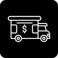 banca camion vettore icona