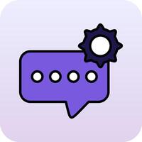 supporto icona chat vettoriale