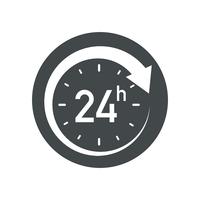 Icona 24 ore vettore