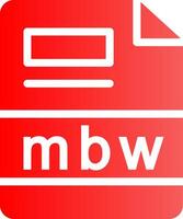 mbw creativo icona design vettore