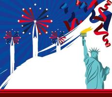 celebrazione festiva americana vettore