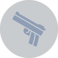 polizia pistola creativo icona design vettore