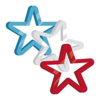 decorazione stelle usa vettore