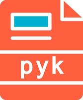 pyk creativo icona design vettore