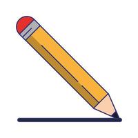 cartone animato icona matita vettore