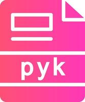 pyk creativo icona design vettore