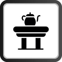 caffè tavolo creativo icona design vettore