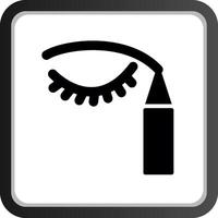 eyeliner creativo icona design vettore