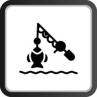 lago pesca creativo icona design vettore