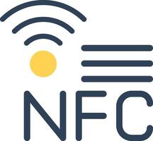 nfc creativo icona design vettore