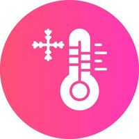 freddo temperatura creativo icona design vettore