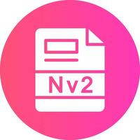 nv2 creativo icona design vettore
