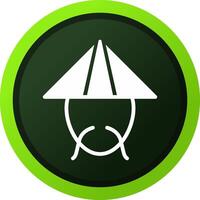 bambù cappello creativo icona design vettore