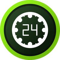 24 ore creativo icona design vettore