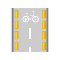 segnale stradale della bicicletta vettore