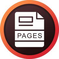 pagine creativo icona design vettore