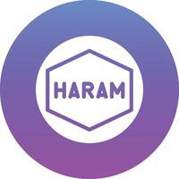 haram vettore icona