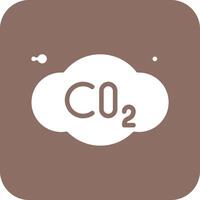 co2 vettore icona