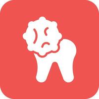 dente infezione vettore icona