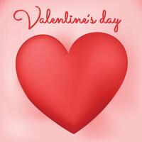 contento San Valentino giorno, il cuore marketing idea è per promuovere. vettore