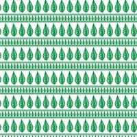 tribale tradizionale tessuto batik etnico di ikat floreale senza soluzione di continuità modello di verde le foglie primavera fiorire vettore design su un' bianca sfondo