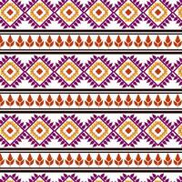 tribale tradizionale tessuto batik etnico di ikat floreale senza soluzione di continuità modello di verde le foglie primavera geometrico ripetendo vettore design su un' bianca sfondo