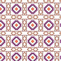 tribale tradizionale tessuto batik etnico di ikat floreale senza soluzione di continuità modello di verde le foglie primavera geometrico ripetendo vettore design su un' bianca sfondo