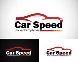 auto velocità logo creativo il motore sport design concetto laboratorio commerciante negozio vettore