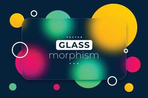 di moda bicchiere morfismo sfondo con geometrico pendenza design vettore